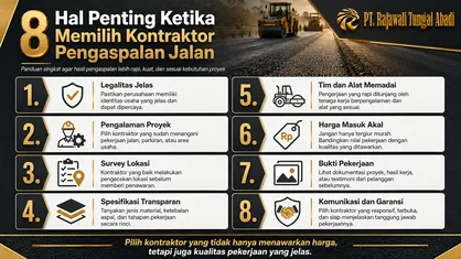 8 Hal Penting Ketika Memilih Kontraktor Pengaspalan Jalan
